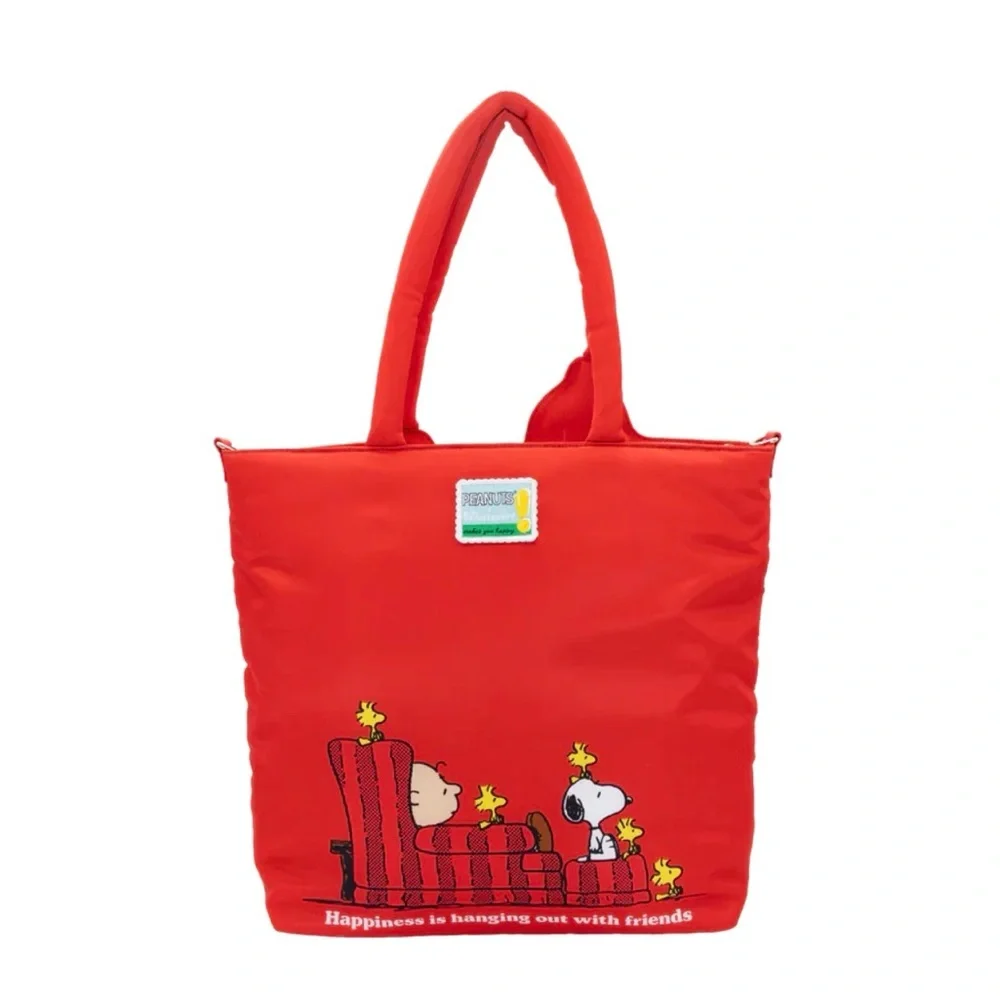 Peanuts 75th Anniversary Snoopy Red Tote Bag - Picture 2 of 3